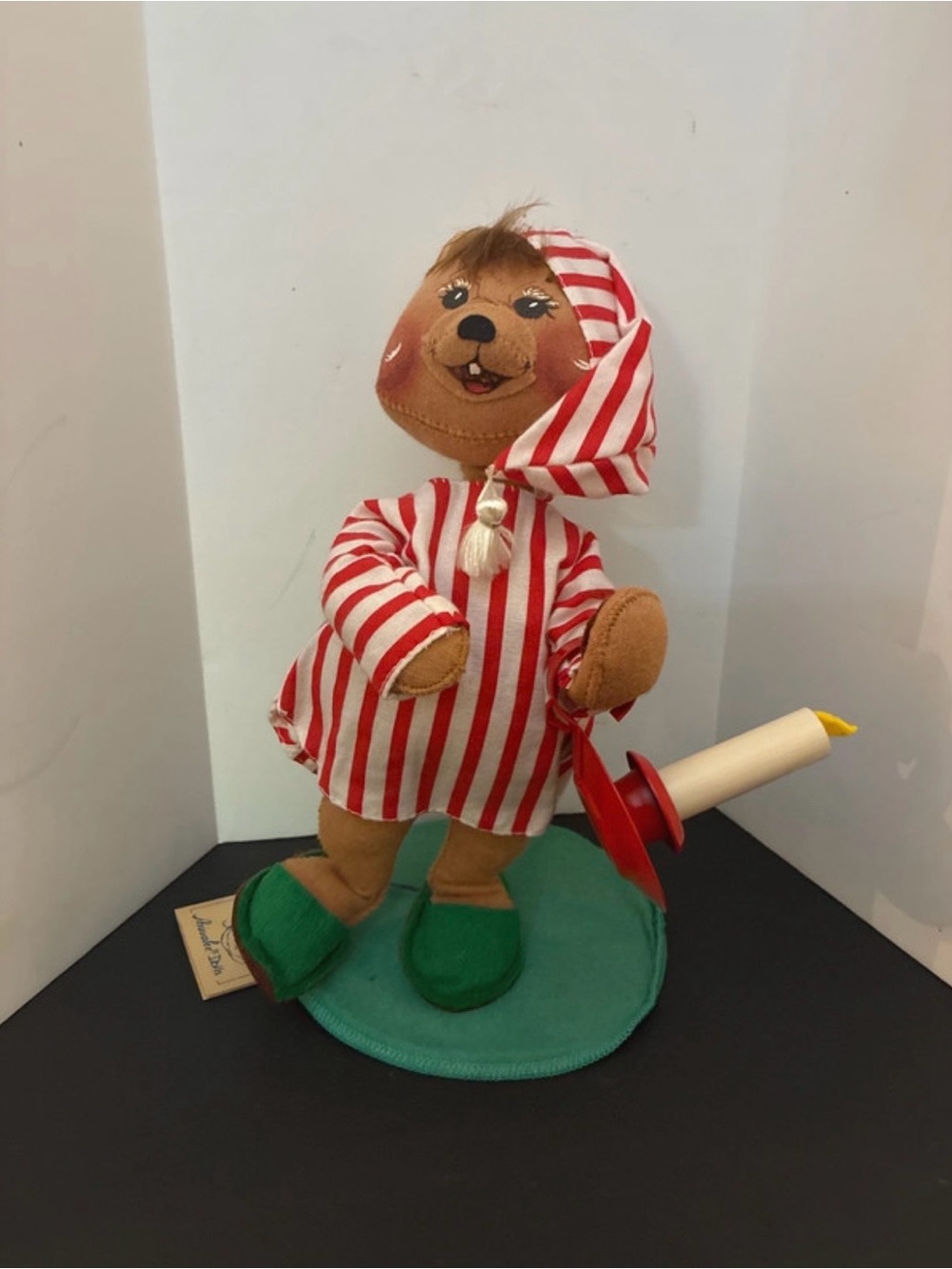 1989 Annalee Sleepytime Bear with Candle